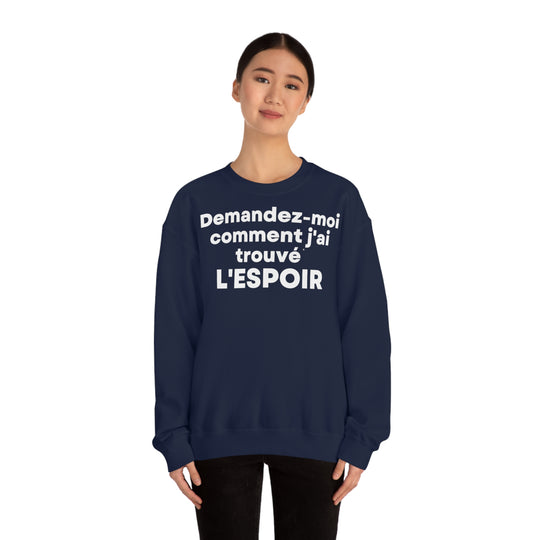 L'espoir/Hope, Unisex Heavy Blend™ Crewneck Sweatshirt (FR EU)