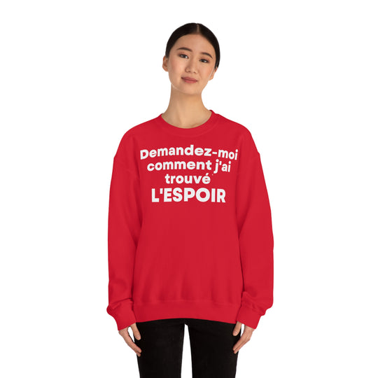 L'espoir/Hope, Unisex Heavy Blend™ Crewneck Sweatshirt (FR EU)