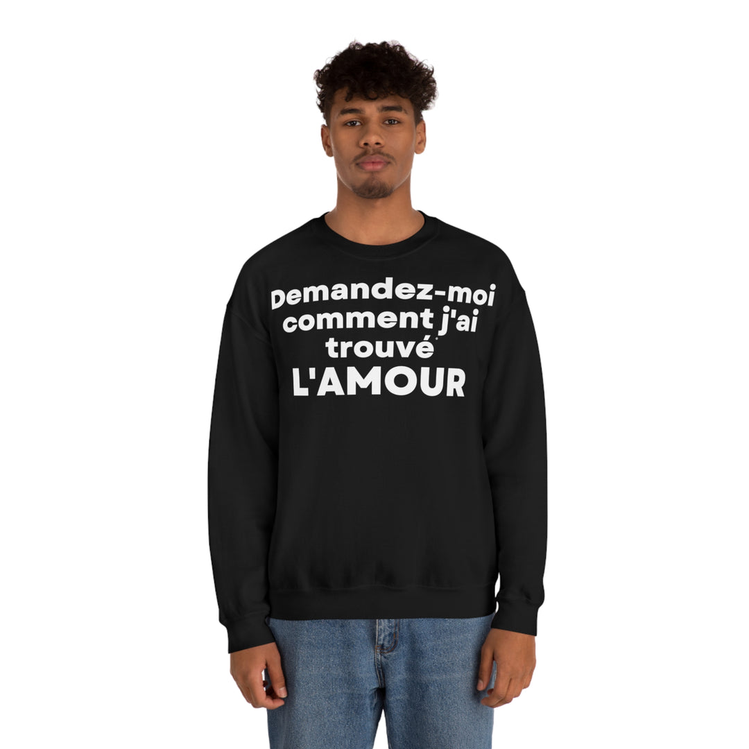 L'amour/Love, Unisex Heavy Blend™ Crewneck Sweatshirt (FR EU)