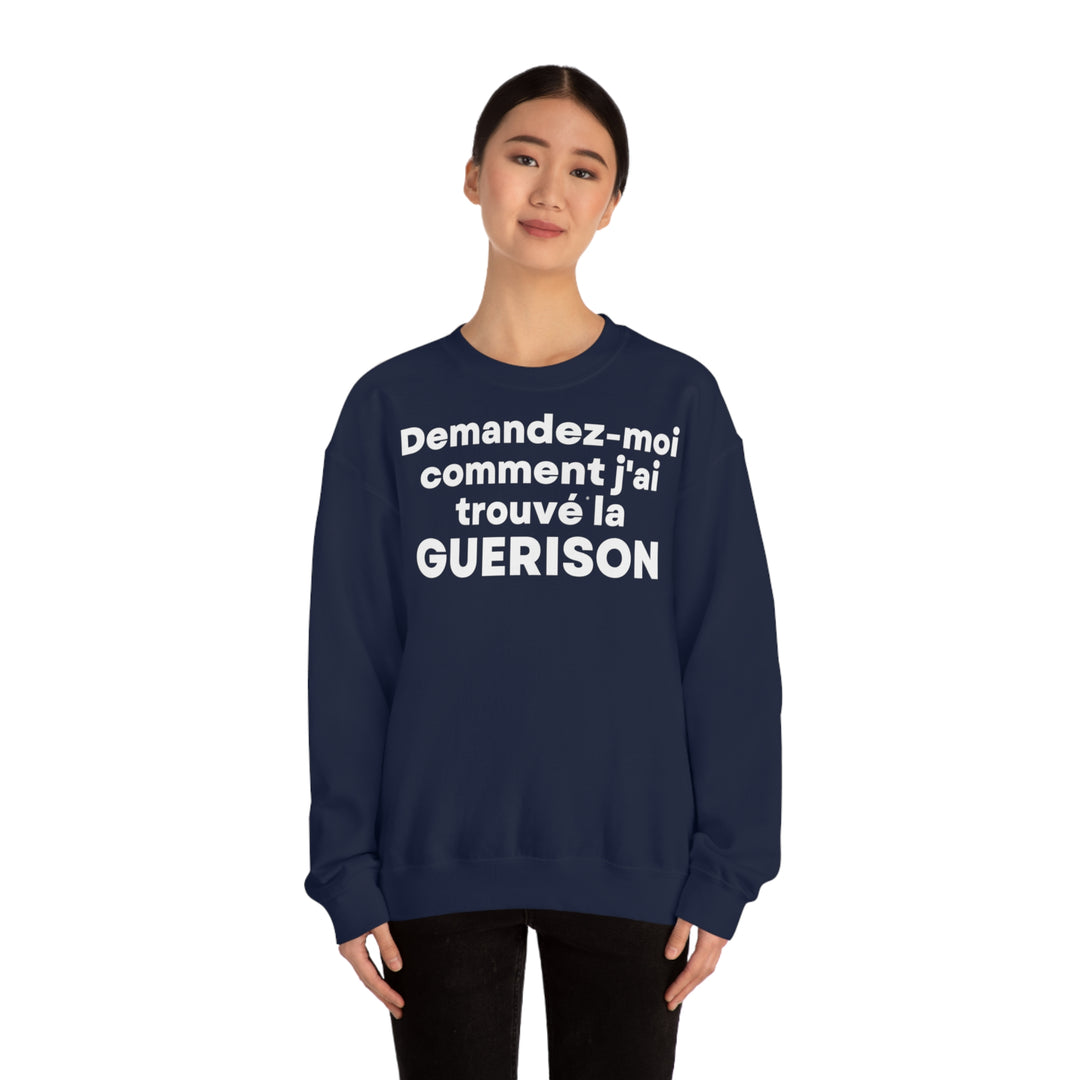 Guerison/Healing, Unisex Heavy Blend™ Crewneck Sweatshirt (FR EU)