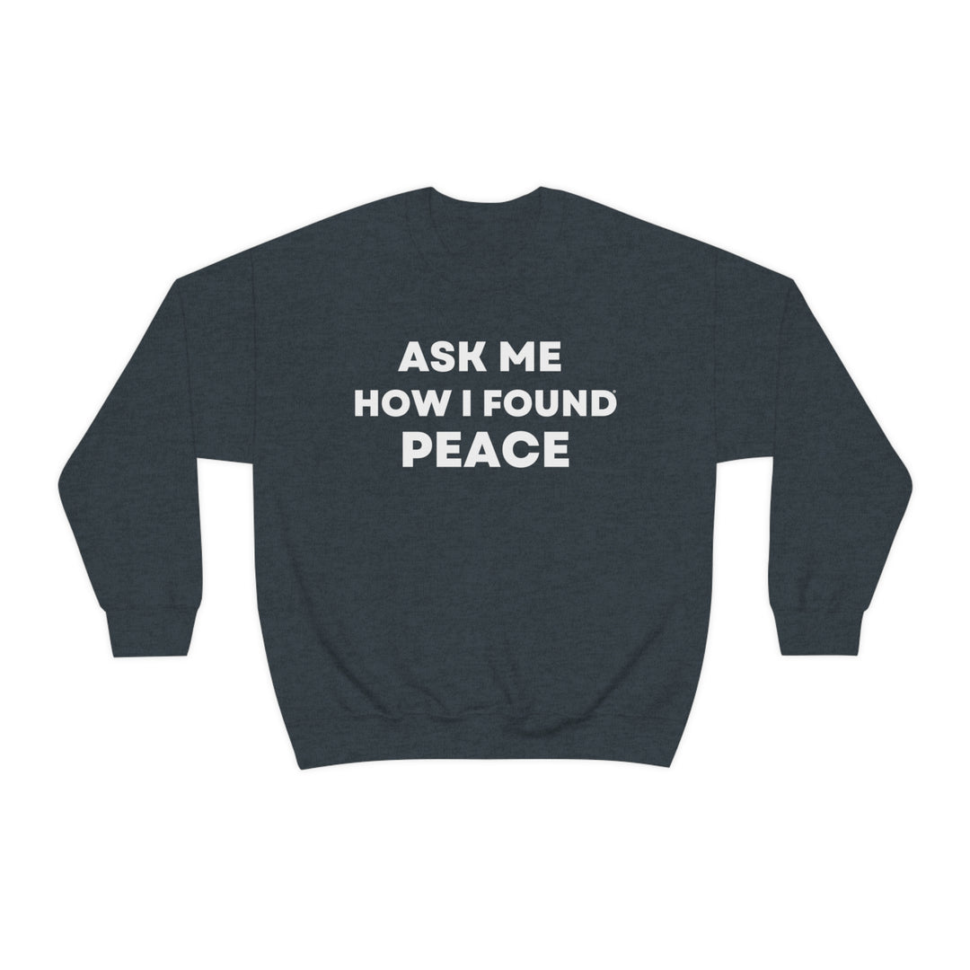 Peace, Unisex Heavy Blend™ Crewneck Sweatshirt (ENG UK)