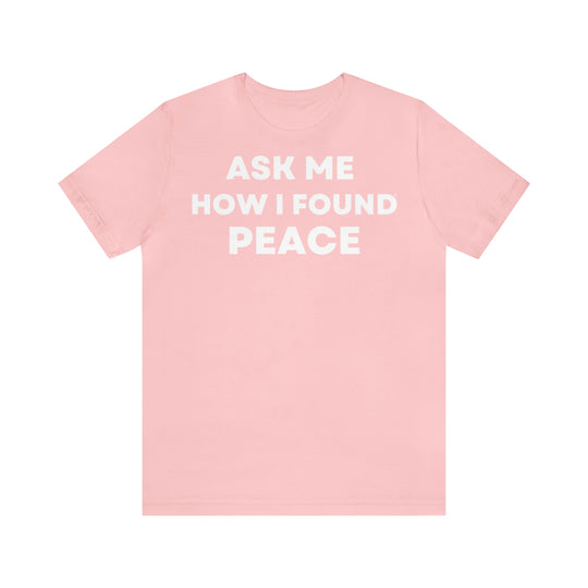 Peace, Unisex Jersey Short Sleeve Tee (ENG EU)