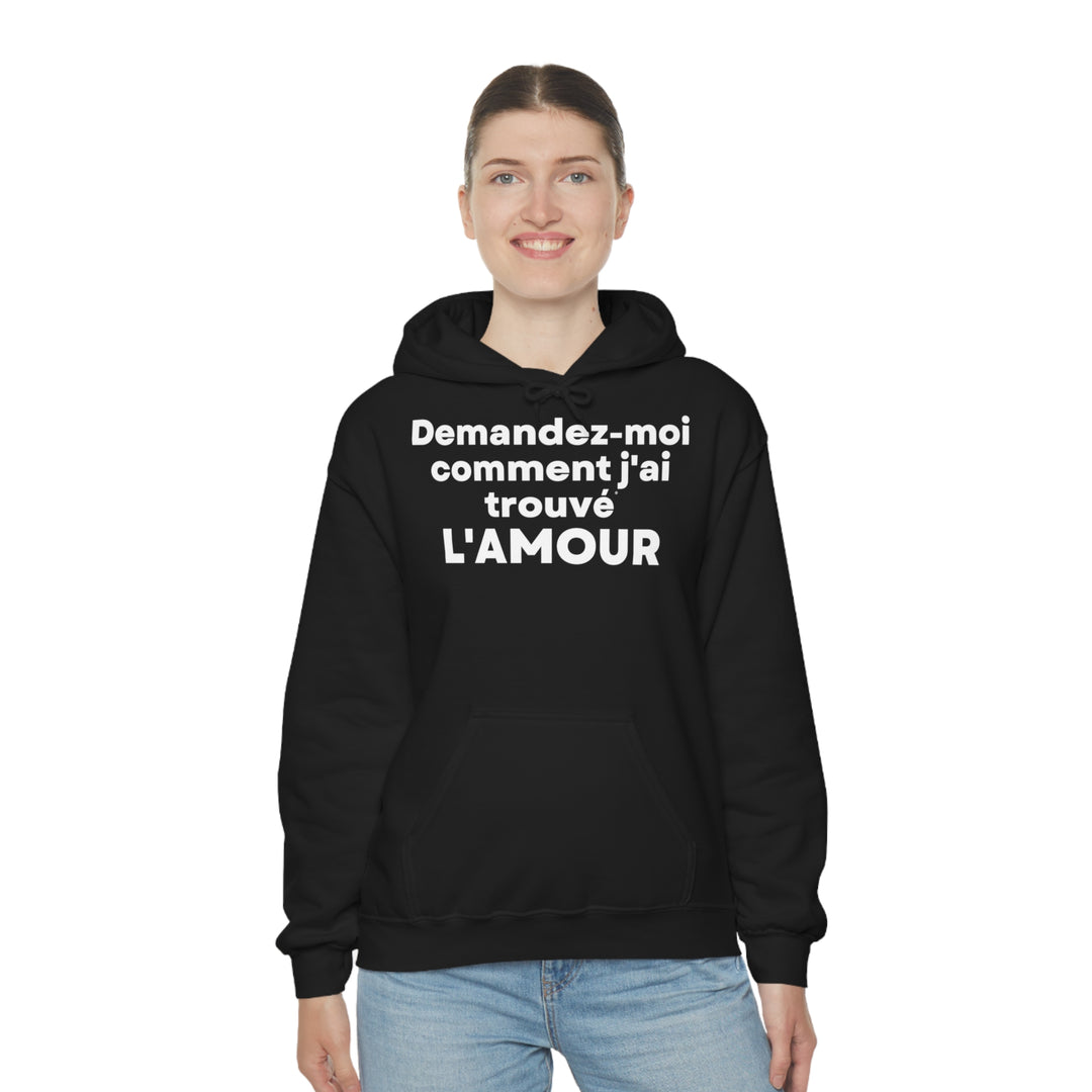 L'amour/Love, Unisex Heavy Blend™ Hooded Sweatshirt (FR EU)