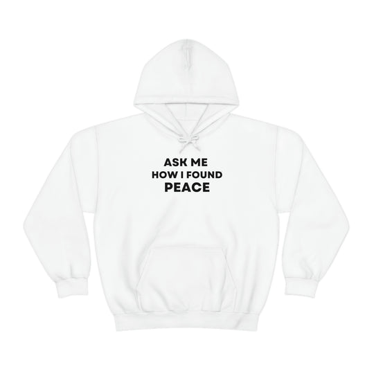 Peace, Unisex Heavy Blend™ Hooded Sweatshirt (ENG CDN)