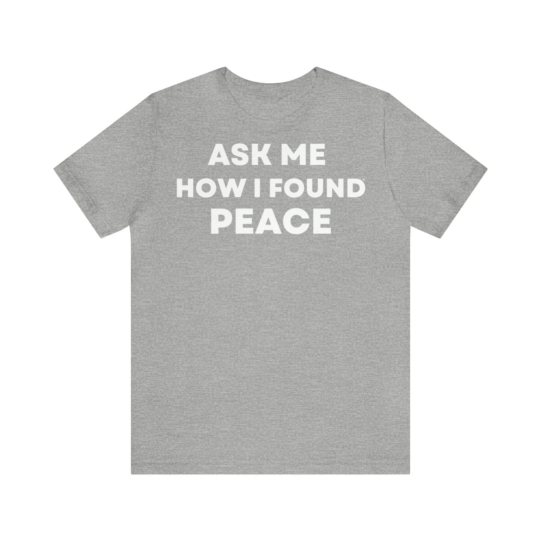 Peace, Unisex Jersey Short Sleeve Tee (ENG EU)