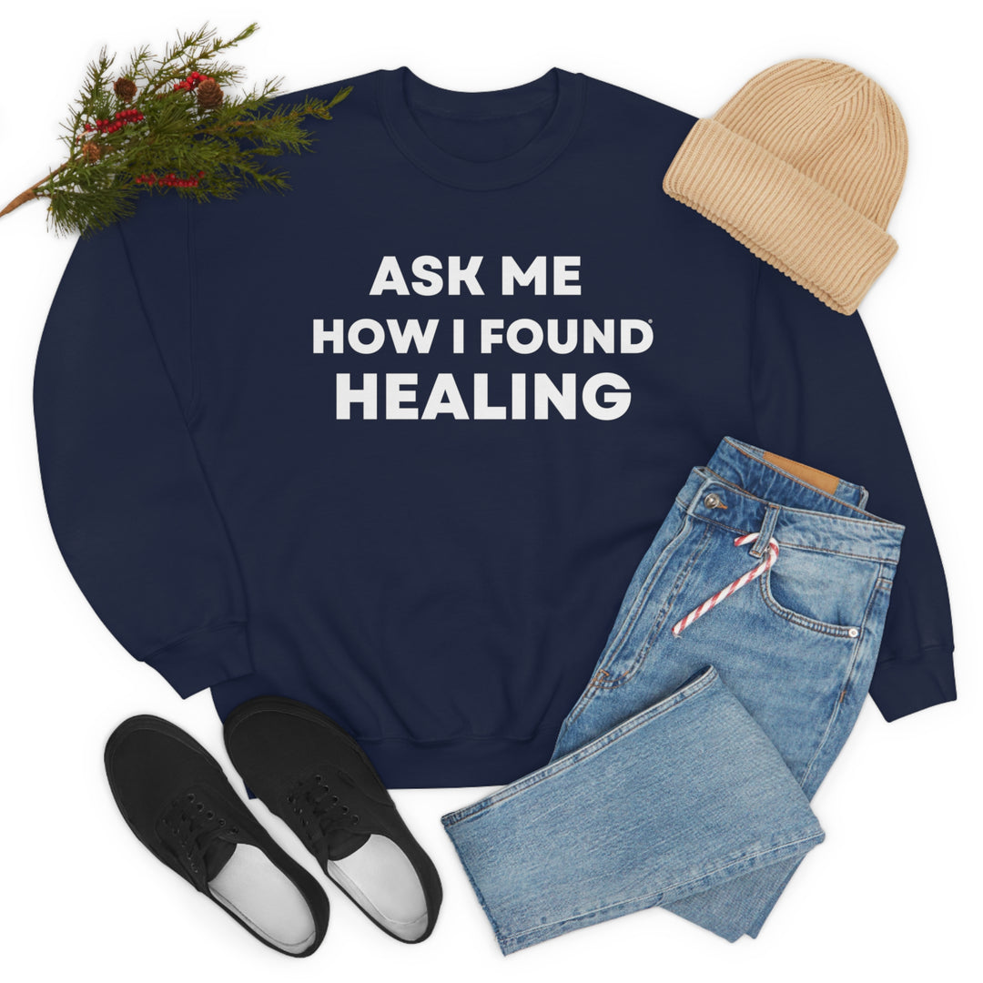 Healing, Unisex Heavy Blend™ Crewneck Sweatshirt (ENG UK)