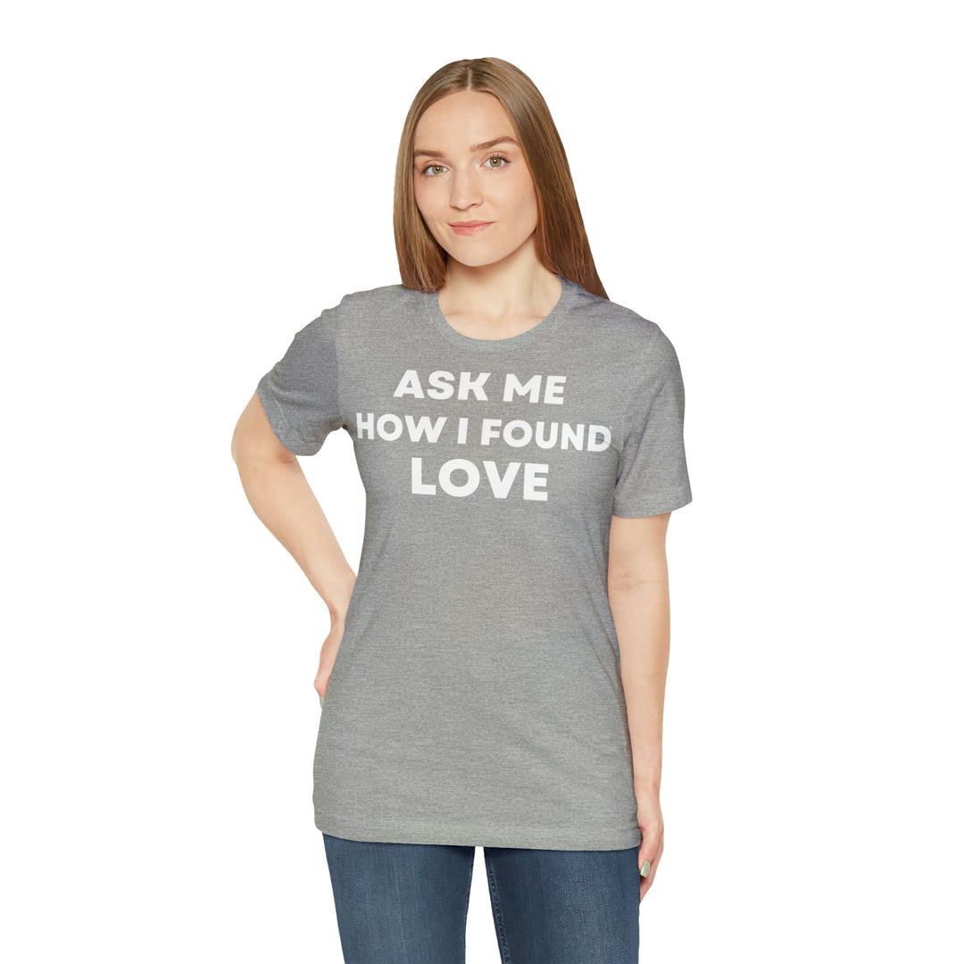 Love, Unisex Jersey Short Sleeve Tee (DE)