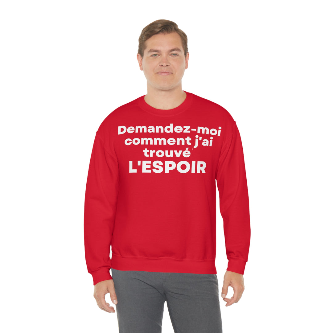 L'espoir/Hope, Unisex Heavy Blend™ Crewneck Sweatshirt (FR EU)