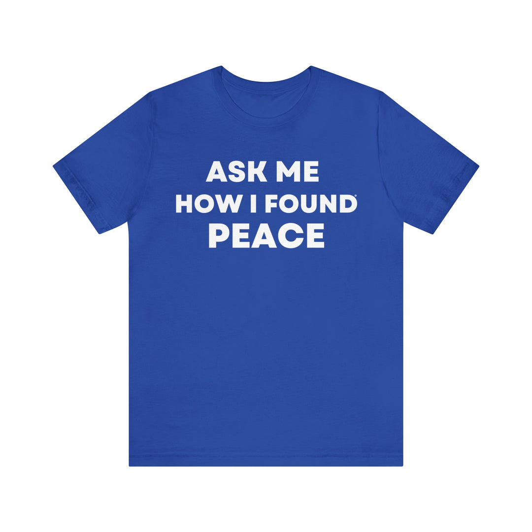 Peace, Unisex Jersey Short Sleeve Tee (ENG US)