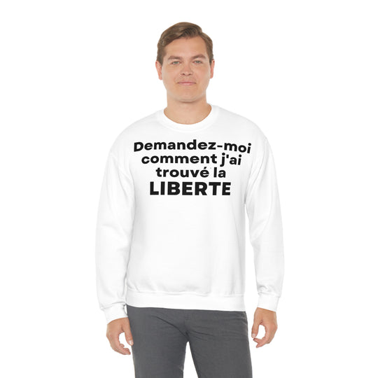 Liberte/Freedom, Unisex Heavy Blend™ Crewneck Sweatshirt (FR EU)