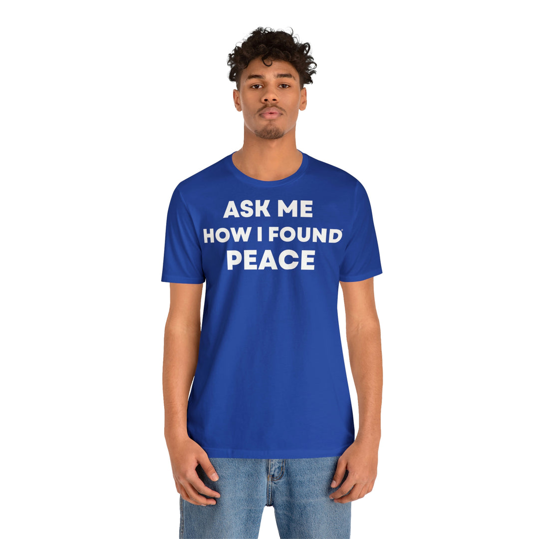 Peace, Unisex Jersey Short Sleeve Tee (ENG UK)