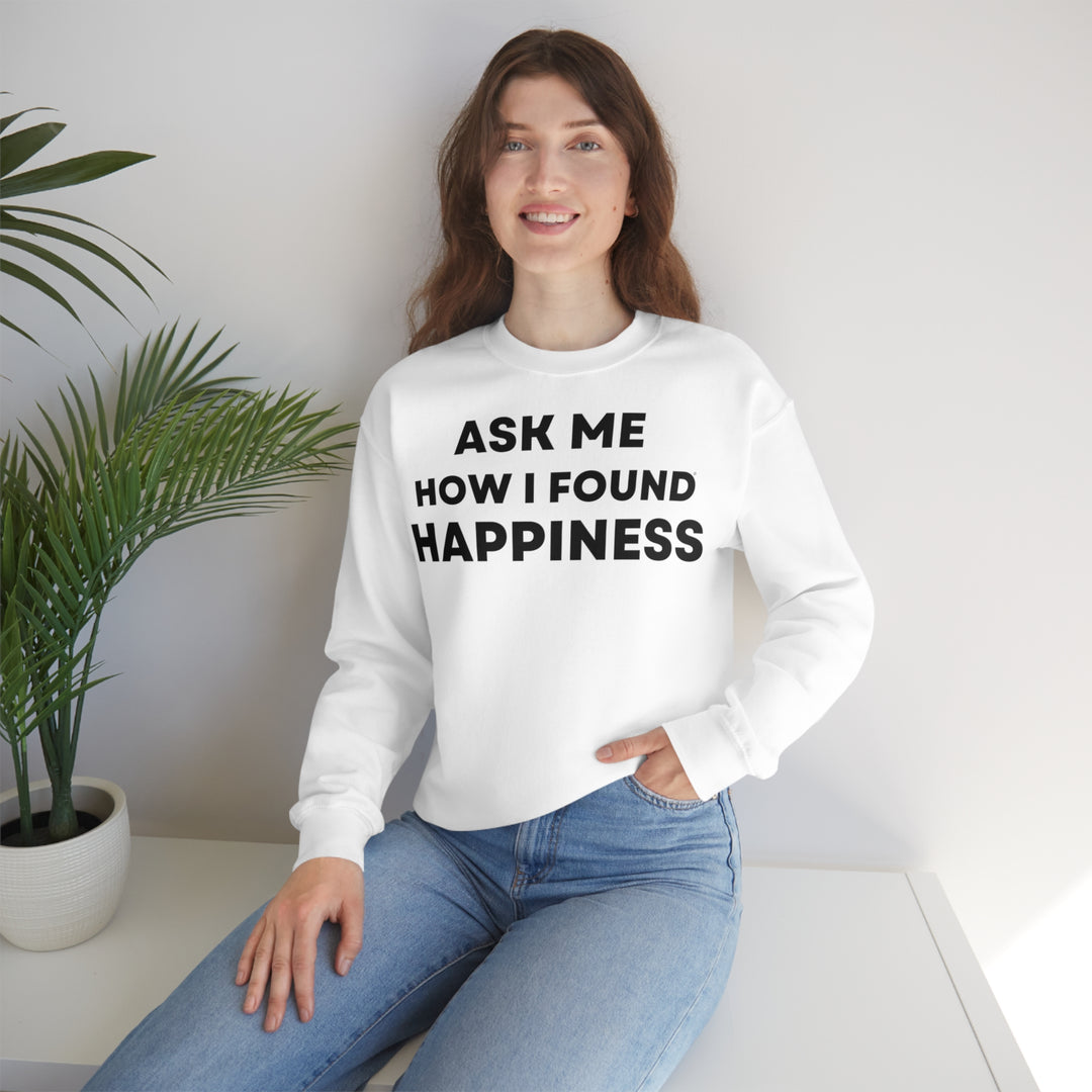 Happiness, Unisex Heavy Blend™ Crewneck Sweatshirt (ENG EU)