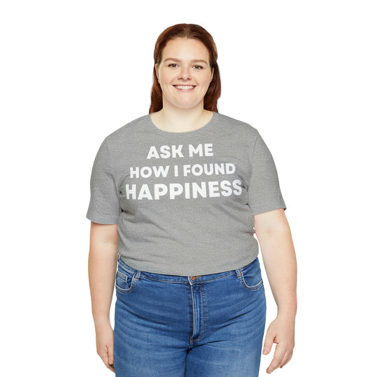 Happiness, Unisex Jersey Short Sleeve Tee (DE)