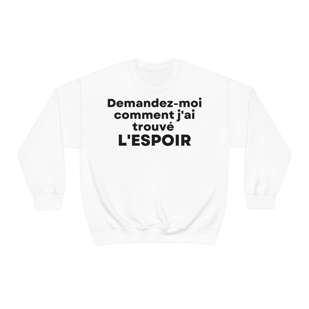 L'espoir/Hope, Unisex Heavy Blend™ Crewneck Sweatshirt (FR EU)