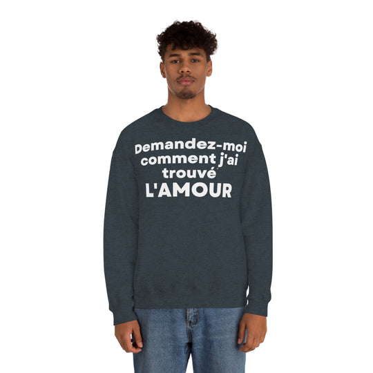 L'amour/Love, Unisex Heavy Blend™ Crewneck Sweatshirt (FR EU)