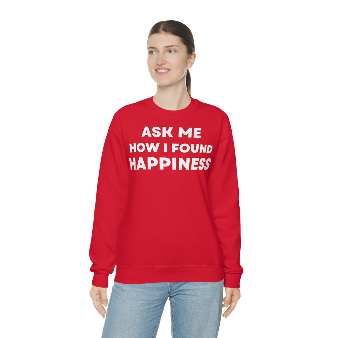 Happiness, Unisex Heavy Blend™ Crewneck Sweatshirt (ENG EU)