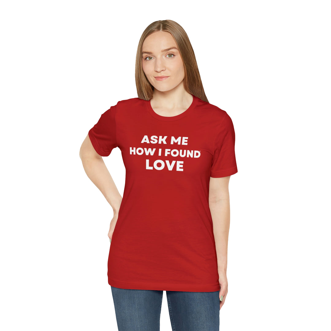 Love, Unisex Jersey Short Sleeve Tee (ENG CDN)