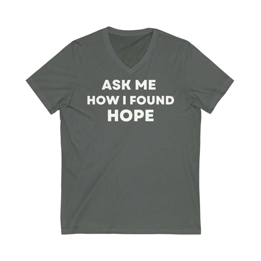 Hope, Unisex Jersey Short Sleeve V-Neck Tee (ENG UK)