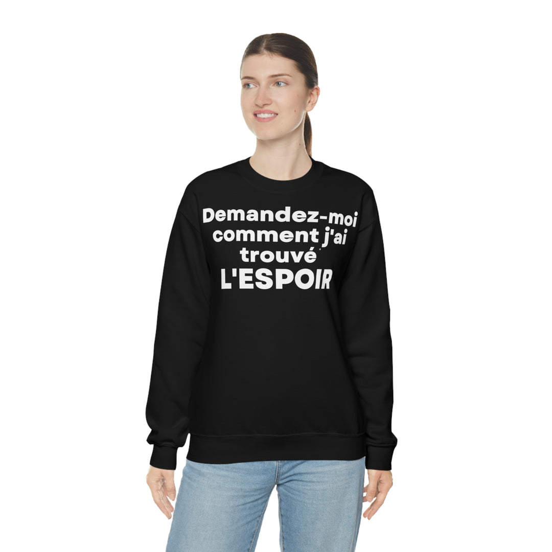 L'espoir/Hope, Unisex Heavy Blend™ Crewneck Sweatshirt (FR EU)