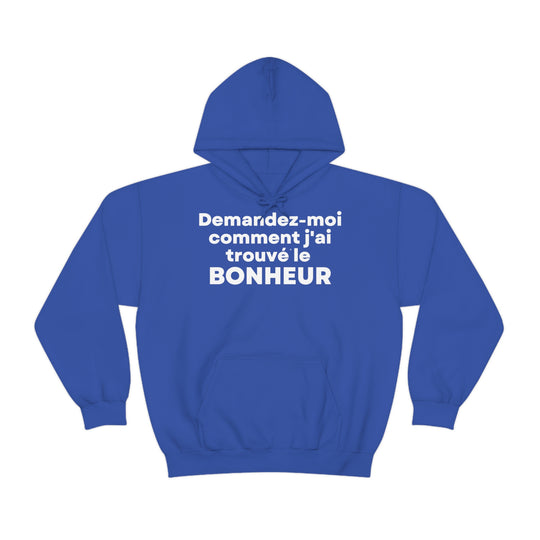 Bonheur/Happiness, Unisex Heavy Blend™ Hooded Sweatshirt (FR EU)