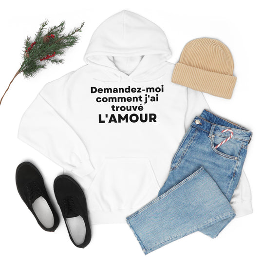 L'amour/Love, Unisex Heavy Blend™ Hooded Sweatshirt (FR EU)