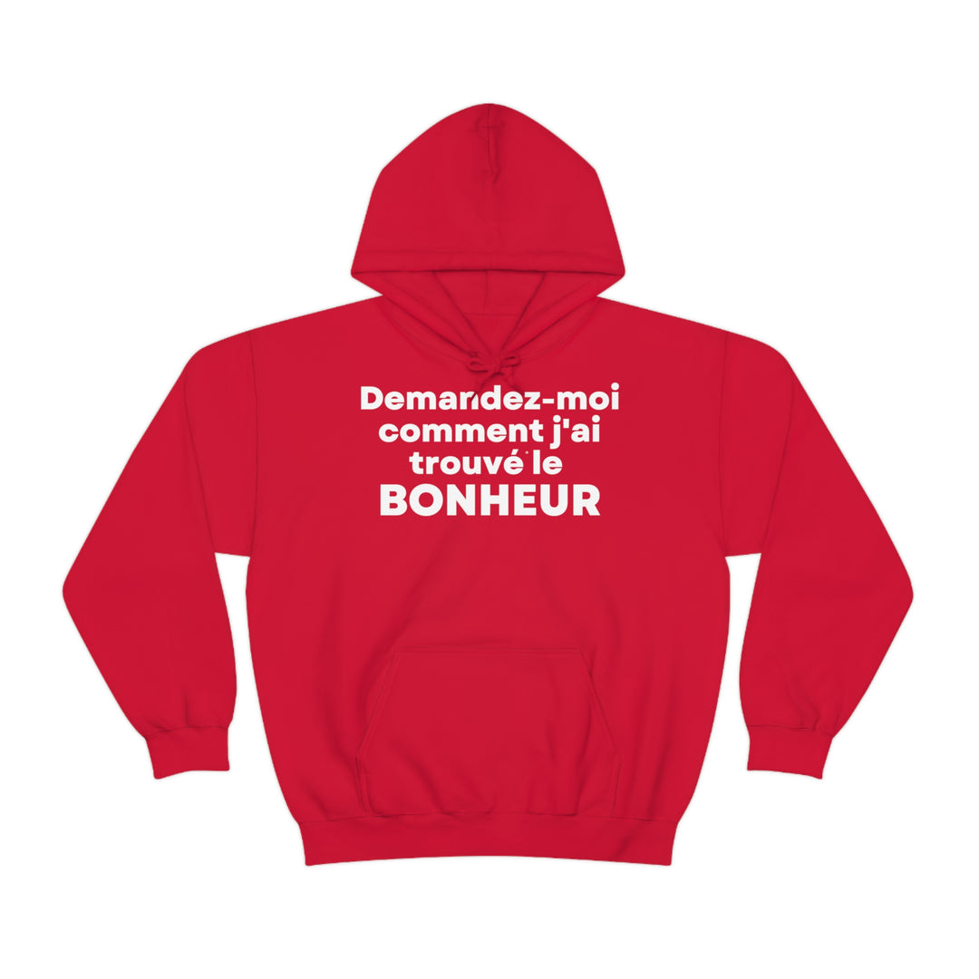 Bonheur/Happiness, Unisex Heavy Blend™ Hooded Sweatshirt (FR EU)