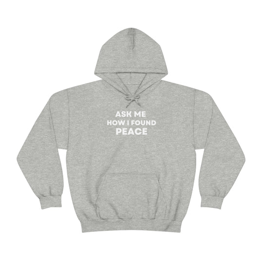 Peace, Unisex Heavy Blend™ Hooded Sweatshirt (ENG CDN)