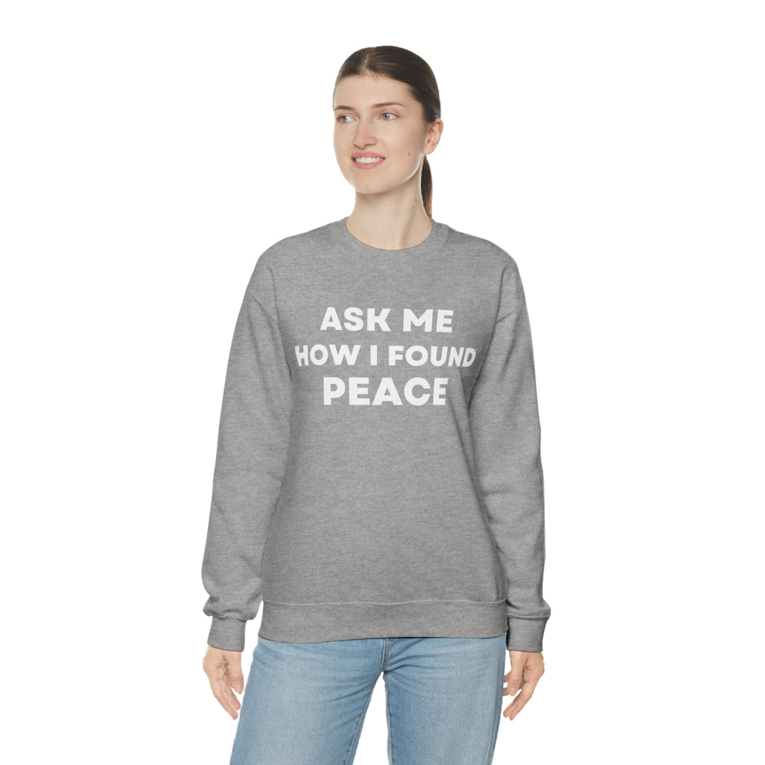 Peace, Unisex Heavy Blend™ Crewneck Sweatshirt (ENG UK)