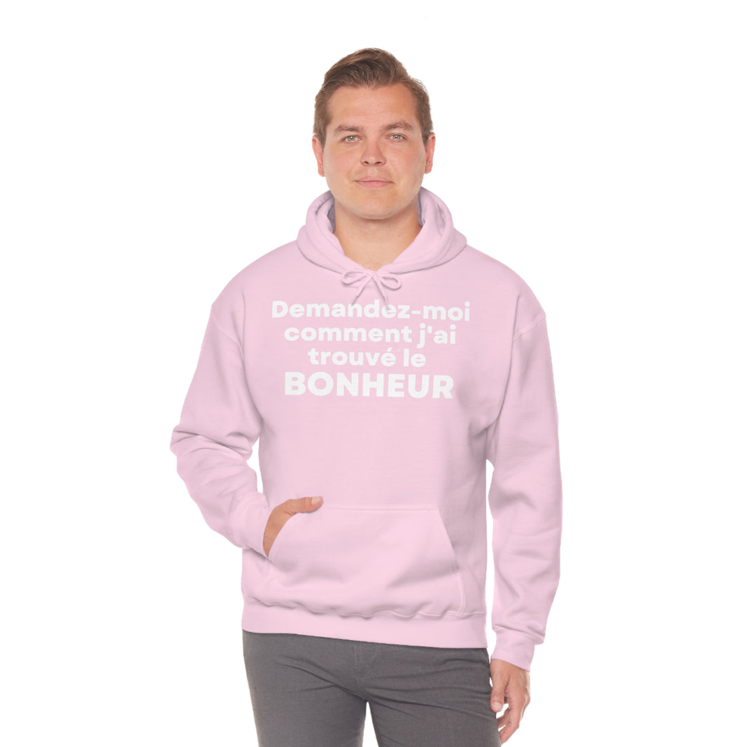 Bonheur/Happiness, Unisex Heavy Blend™ Hooded Sweatshirt (FR EU)