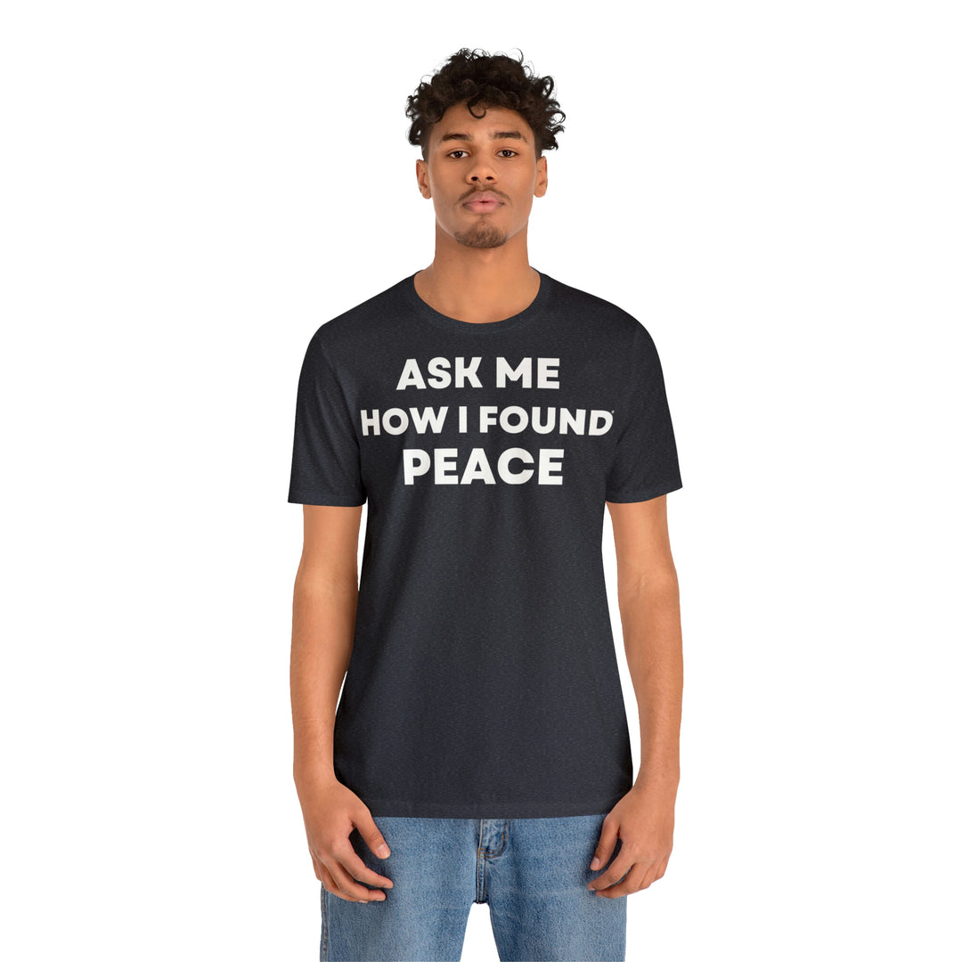 Peace, Unisex Jersey Short Sleeve Tee (ENG EU)