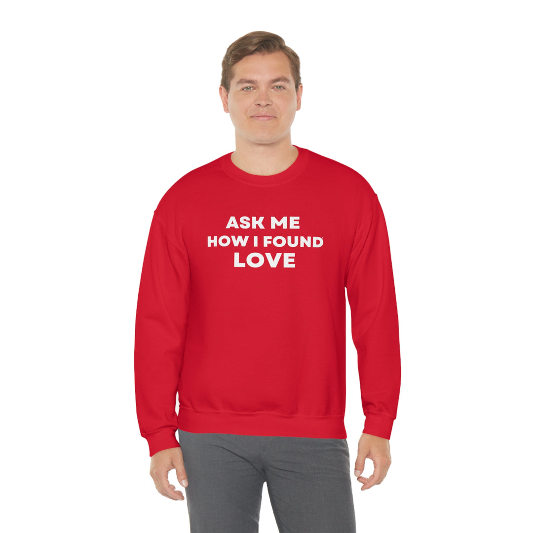 Love, Unisex Heavy Blend™ Crewneck Sweatshirt (ENG CDN)