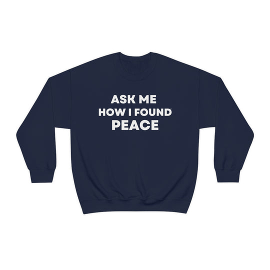 Peace, Unisex Heavy Blend™ Crewneck Sweatshirt (ENG UK)