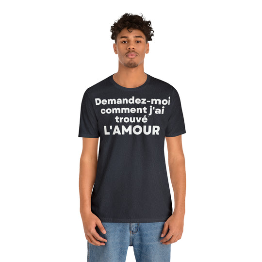 L'amour/Love, Unisex Jersey Short Sleeve Tee (FR EU)