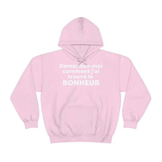 Bonheur/Happiness, Unisex Heavy Blend™ Hooded Sweatshirt (FR EU)