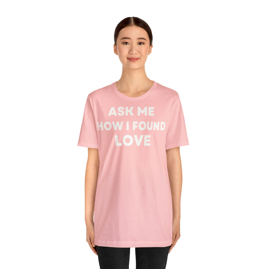 Love, Unisex Jersey Short Sleeve Tee (DE)