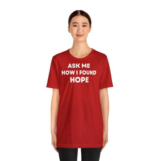 Hope, Unisex Jersey Short Sleeve Tee (ENG UK)