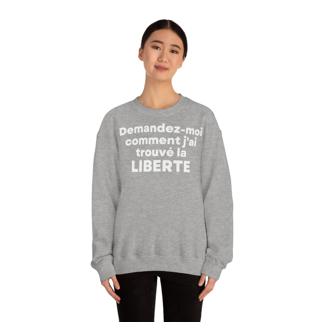 Liberte/Freedom, Unisex Heavy Blend™ Crewneck Sweatshirt (FR EU)