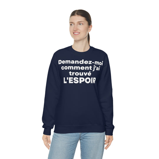 L'espoir/Hope, Unisex Heavy Blend™ Crewneck Sweatshirt (FR EU)