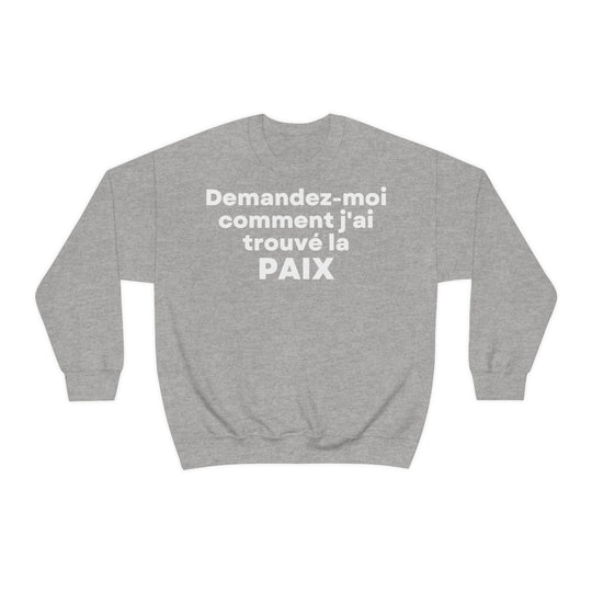 Paix/Peace, Unisex Heavy Blend™ Crewneck Sweatshirt (FR EU)