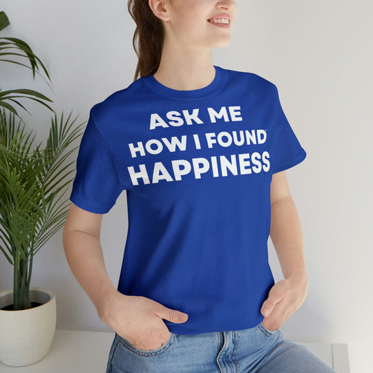 Happiness, Unisex Jersey Short Sleeve Tee (DE)