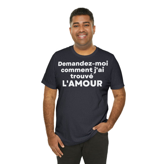 L'amour/Love, Unisex Jersey Short Sleeve Tee (FR EU)