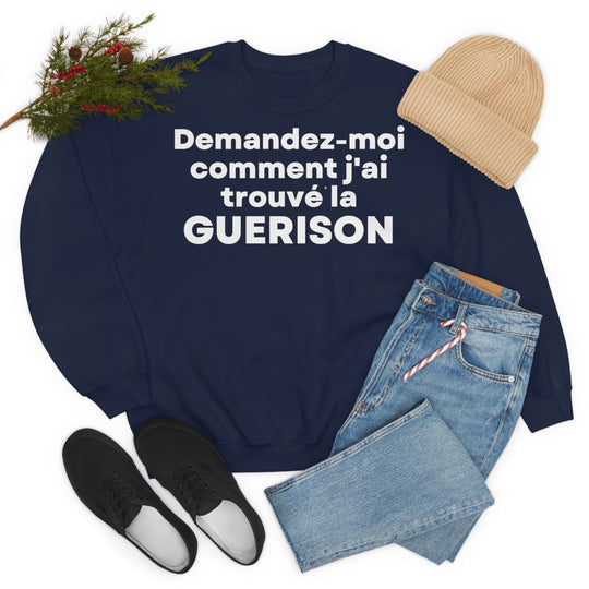 Guerison/Healing, Unisex Heavy Blend™ Crewneck Sweatshirt (FR EU)