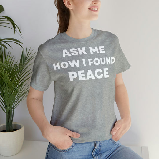 Peace, Unisex Jersey Short Sleeve Tee (ENG EU)