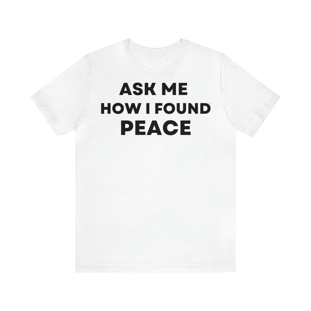 Peace, Unisex Jersey Short Sleeve Tee (ENG EU)