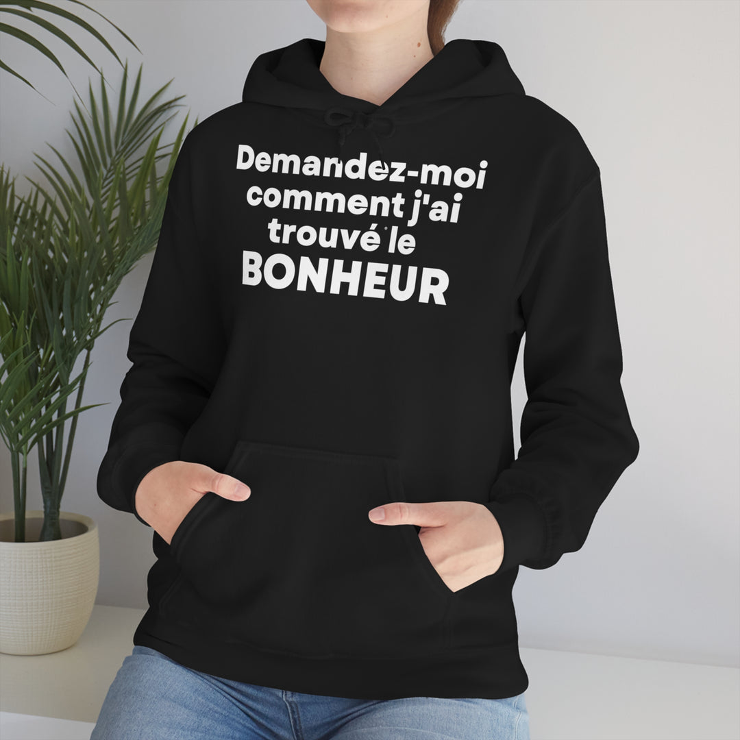 Bonheur/Happiness, Unisex Heavy Blend™ Hooded Sweatshirt (FR EU)