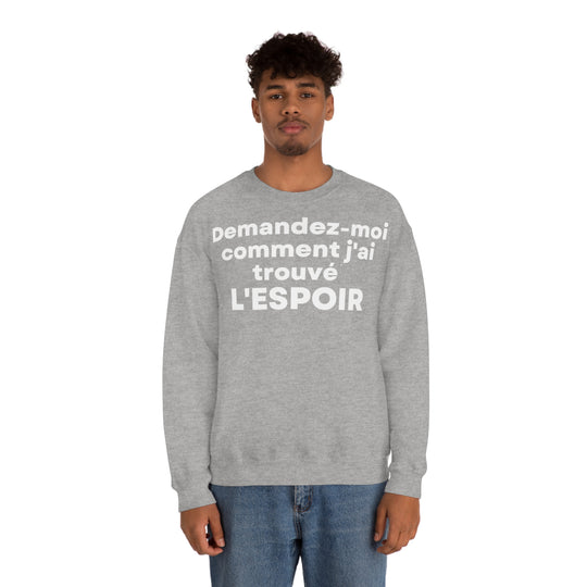 L'espoir/Hope, Unisex Heavy Blend™ Crewneck Sweatshirt (FR EU)