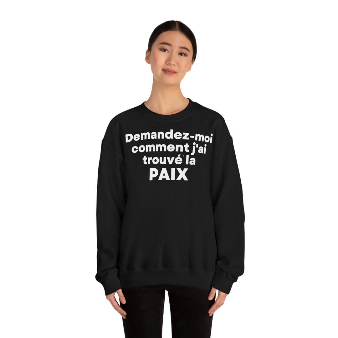 Paix/Peace, Unisex Heavy Blend™ Crewneck Sweatshirt (FR EU)