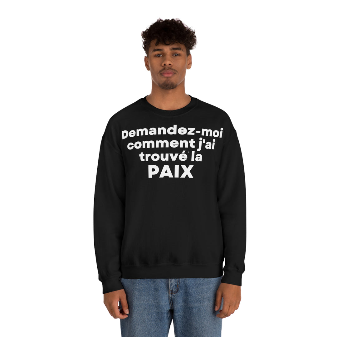 Paix/Peace, Unisex Heavy Blend™ Crewneck Sweatshirt (FR EU)