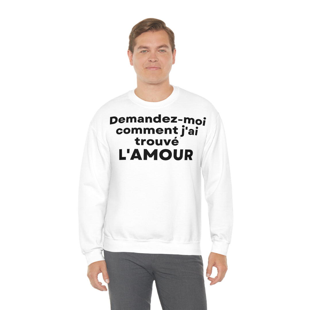 L'amour/Love, Unisex Heavy Blend™ Crewneck Sweatshirt (FR EU)