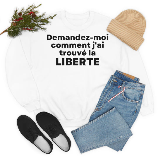 Liberte/Freedom, Unisex Heavy Blend™ Crewneck Sweatshirt (FR EU)